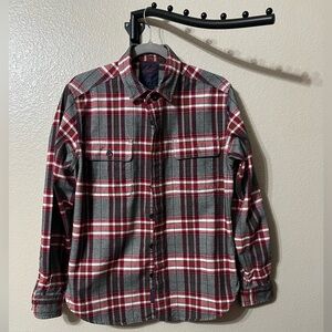 Grayers Red and Gray Plaid Casual Shirt